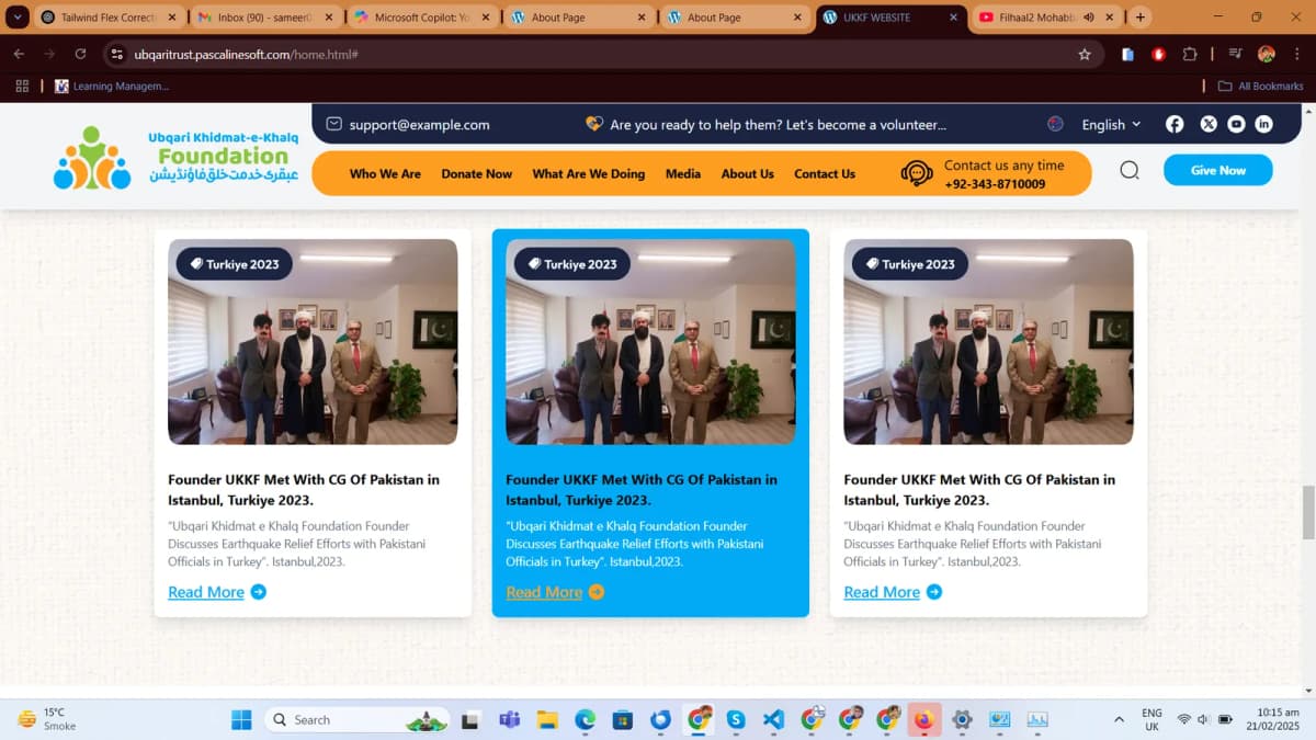 Ubqari Khidmat-e-Khalq Trust — A web presence for Ubqari Khidmat-e-Khalq Trust, a non-profit organization that distributes goods, gifts, and funds to under-privileged communities